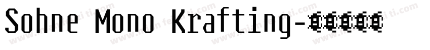 Sohne Mono Krafting字体转换